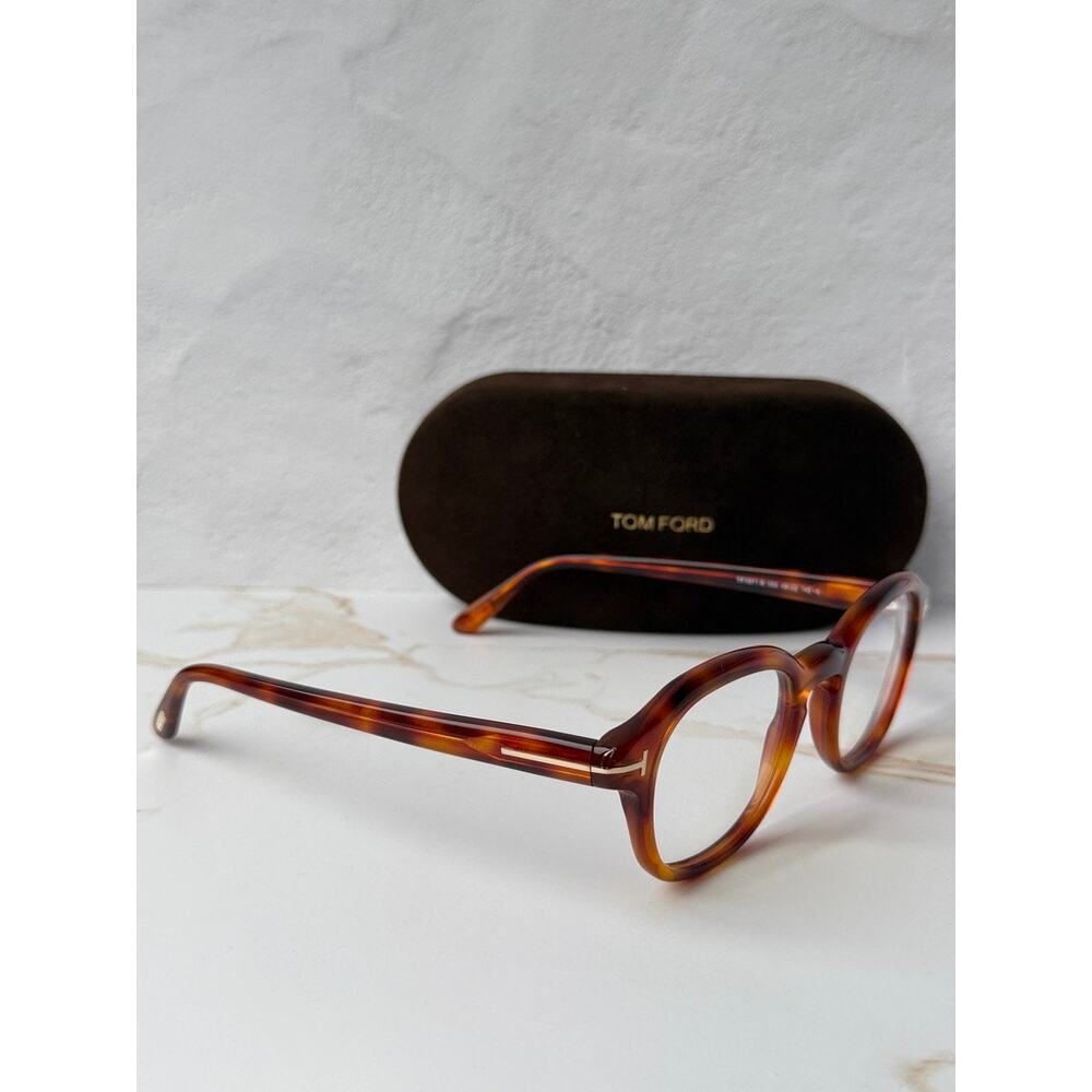 NEW Tom Ford FT5871-B Bluelight Frames in Havana Brown - Picture 6 of 7